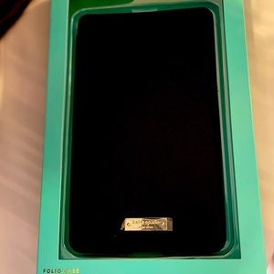 Black Leather Kate Spade galaxy tab A folio